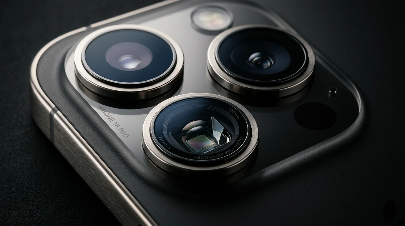 iPhone 18 Pro triple-lens camera module