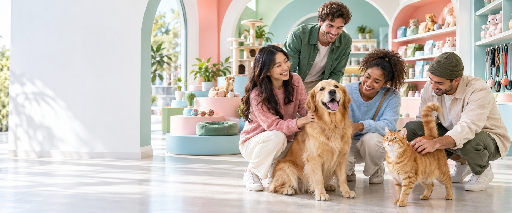 International pet families inside Metro PetStore